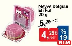 ETİ PUF MEYVE DOLGULU 20 G ETİ PUF MEYVE DOLGULU 20 G